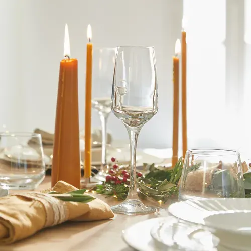 Set 3 flûtes à champagne 23cl FLORENCE Transparent vue d'ambiance 1