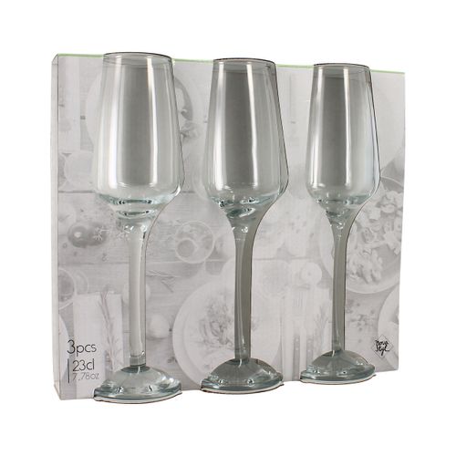 Set 3 flûtes à champagne 23cl FLORENCE Transparent
