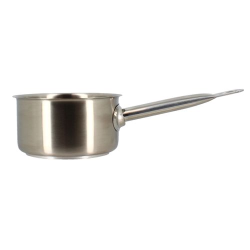 Casserole professionnel 14 cm Gris vue de profil