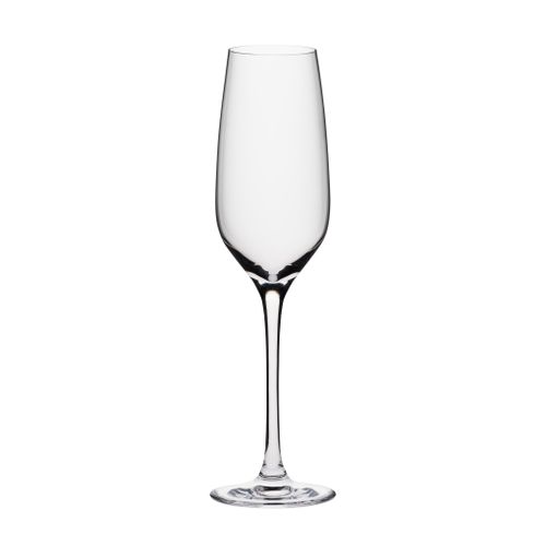 Lot 6 flûtes à champagne 19cl ZENITH Transparent vue de face