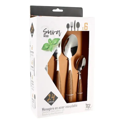 Ménagère 24 pièces SUVA Inox