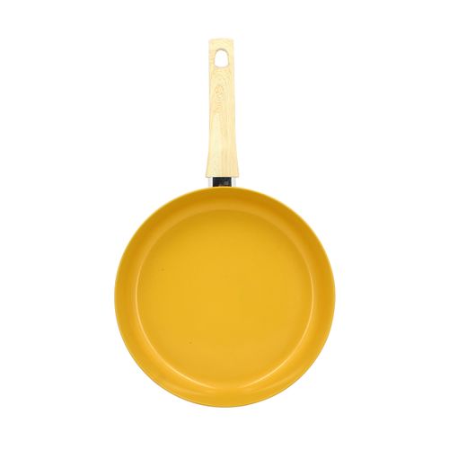 Poêle 28 cm  jaune vue de face