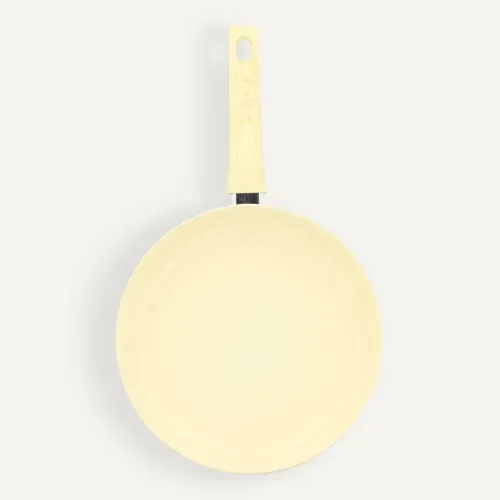Poêle Ø. 28 cm Crème vue de face