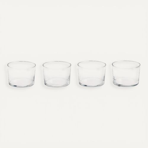 Lot de 4 gobelets 24 cl BONITA Transparent vue de face