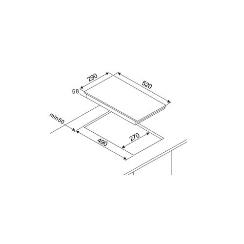 Table induction FAGOR FAI2527 2 foyers vue d'ambiance 1
