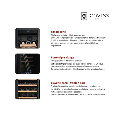 Cave de service CAVISS TH12E35 12 bouteilles