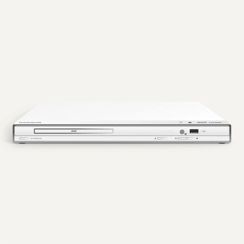 Lecteur Dvd De Table Blanc Slot‑loading, HDMI et USB, Upscaling 1080p