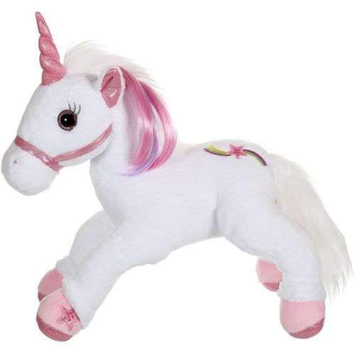 Licorne Interactive Musicale Et Lumineuse 35 Cm - Peluche Douce Brossable