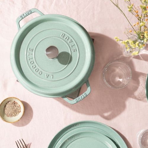 Cocotte 26 Cm, Rond(e), Sauge, Fonte