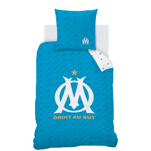Parure De Lit Imprimée 100% Coton, Om Voilure Bleu 140x200+63x63cm