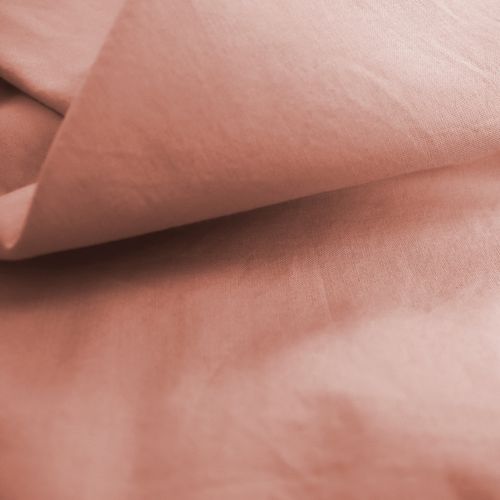 Housse De Couette Unie En Coton, Coton Lavé Nude 240x220cm