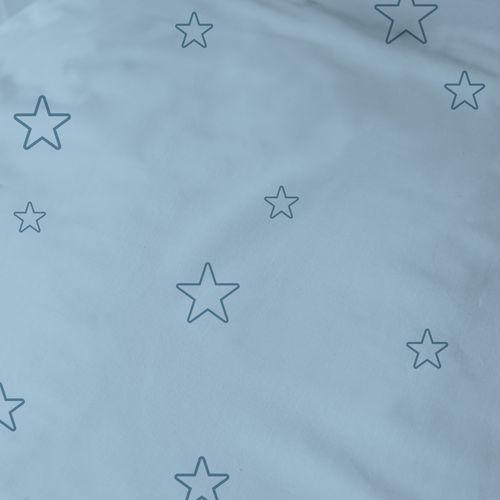 Parure De Lit Imprimée 100% Coton, Galaxy Beige 140x200+63x63cm