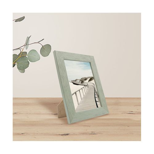 Cadre Photo En Bois Vintage 13x18 Cm Avec Cœur Blanc - Décoration Murale Ou De Table