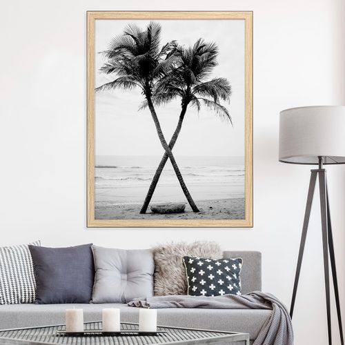 Cadre Photo Newton Bois Noir 60x80 Cm Noir Résine Recyclée