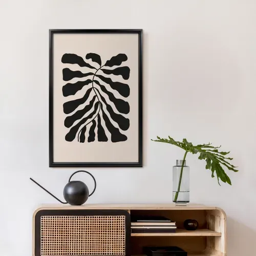 Cadre Photo Essentiel Exposition Noir 40x60 Cm Noir Bois Massif Fsc