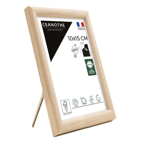 Cadre Photo Essentiel Exposition Brut 10x15 Cm  Bois Clair Naturel Bois Massif Fsc