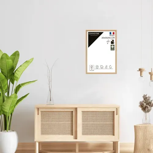 Cadre Photo Essentiel Exposition Brut 20x30 Cm  Bois Clair Naturel Bois Massif Fsc