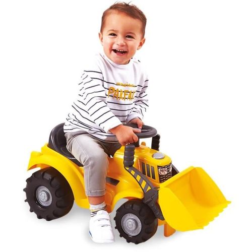 Porteur Tracto-pelle Jaune 12–36 Mois — Pelle Mobile Et Coffre Sous Siège