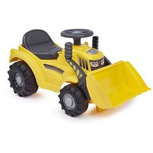 Porteur Tracto-pelle Jaune 12–36 Mois — Pelle Mobile Et Coffre Sous Siège