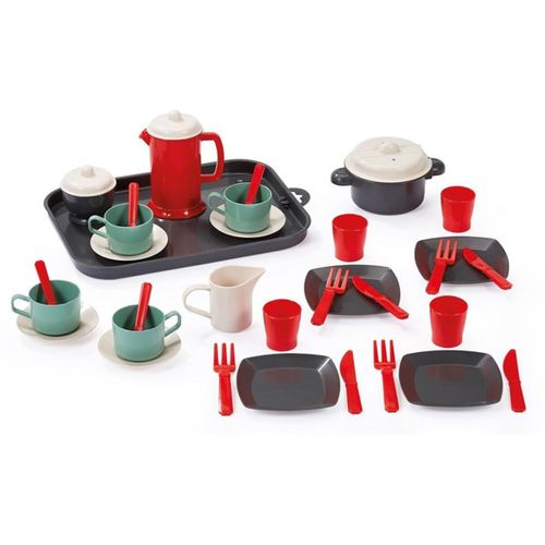 Plateau Dinette Garni 26,5 Cm – 8 Pièces, Plastique, Dès 18 Mois