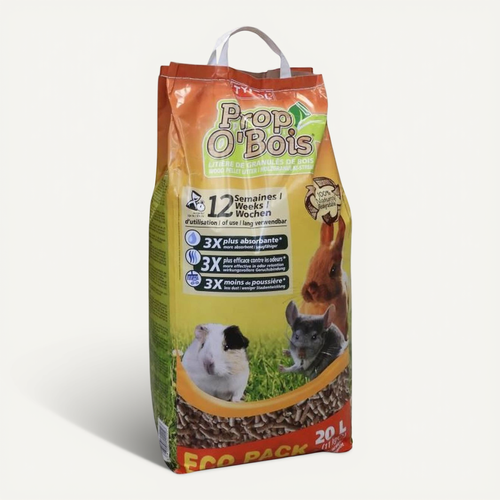 Litière Granulés Bois 20 L Pour Rongeurs Et Lapins Adultes - Ultra-absorbante