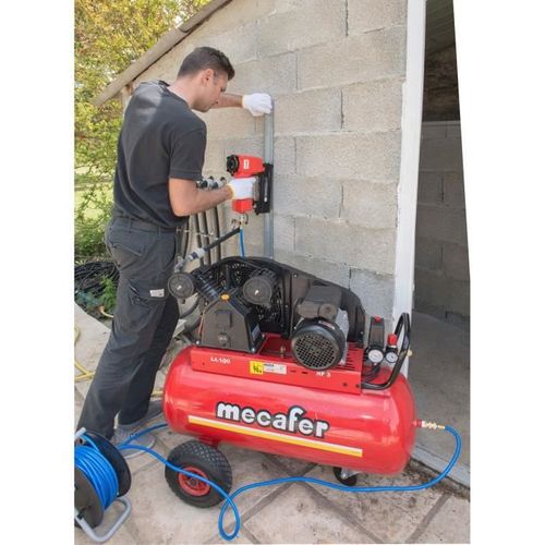 Compresseur 100l - 3cv - 10 Bars - Bicylindre V Fonte