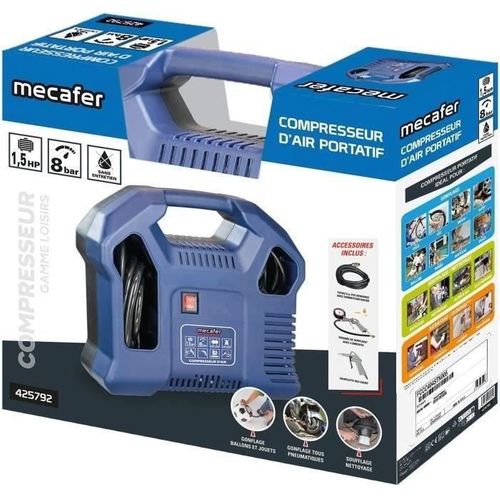Compresseur Sans Cuve - 425792 - Bleu - 1,5 Hp - 8 Bars