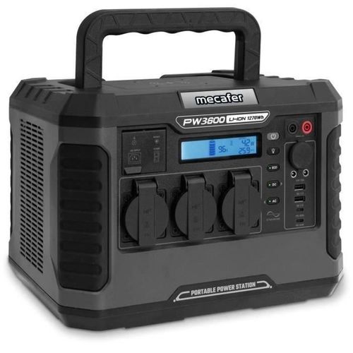Station D'énergie Portable 1270 Wh, 3600 W Crête, Onduleur Inverter