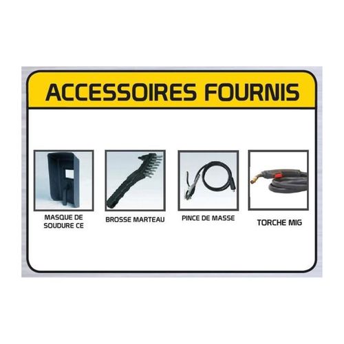 Poste à Souder Mig Inverter 100 à Sans Gaz - Portable, Fil 0,8–0,9 Mm