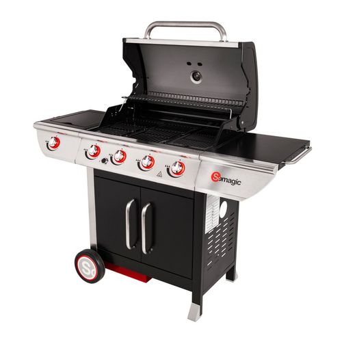 Barbecue Au Gaz Manhattan 450gpi - 4 Brûleurs + Réchaud 14kw