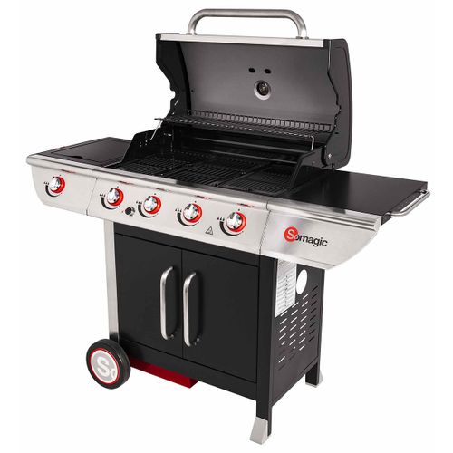 Barbecue Au Gaz Manhattan 450gpi - 4 Brûleurs + Réchaud 14kw