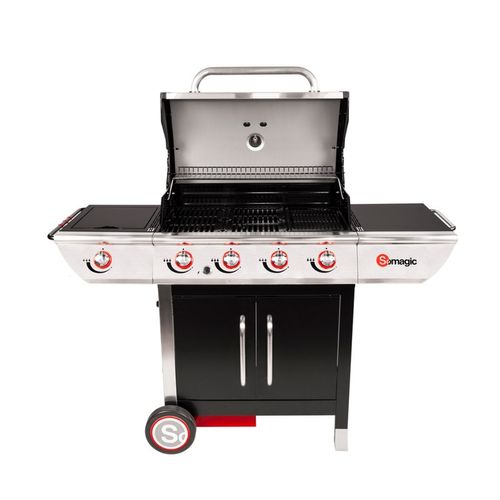 Barbecue Au Gaz Manhattan 450gpi - 4 Brûleurs + Réchaud 14kw