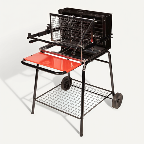 Barbecue à Charbon Et à Cuisson Verticale Avec Système Breveté — free download