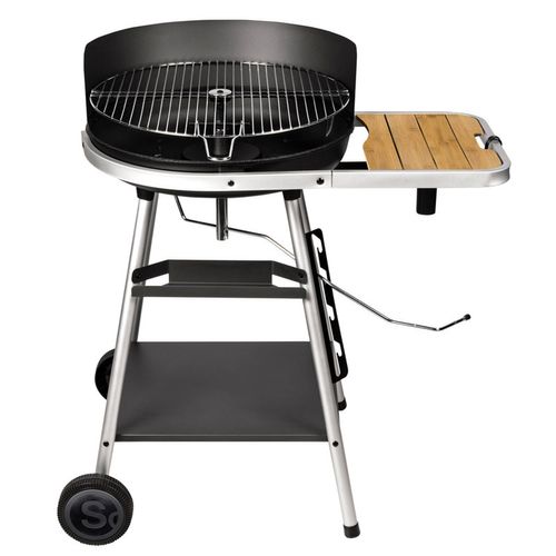 Barbecue À Charbon De Bois Avec Grille Pivotante - 86 X 63,5 X 95 Cm - Acier