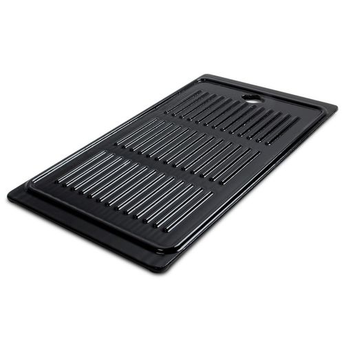Plancha  Fonte Émaillée 21 X 43 Cm Pour Barbecue À Gaz 3 Brûleurs