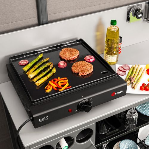 Plancha Electrique 2000w Plaque Fonte Émaillée 43x37cm - 804337