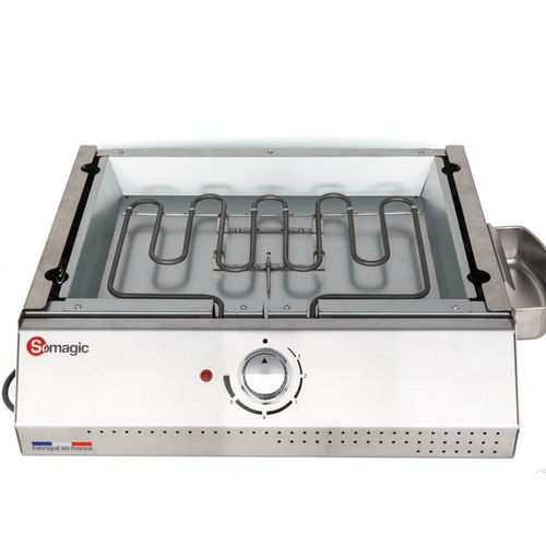Plancha Électrique 2000w Telia Avec Cuve En Inox 1 Brûleur