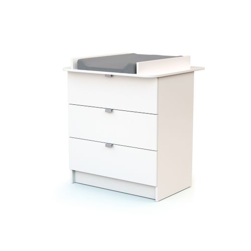 Chambre Bébé Lit Et Commode à Langer En Bois Blanc Alba