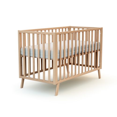 Lit Bébé évolutif En Bois Kasa Hêtre Verni 60 X 120 Cm
