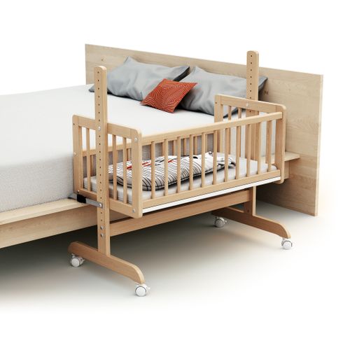 Berceau Cododo Évolutif En Bois Essentiel Hêtre Verni 40 X 80 Cm