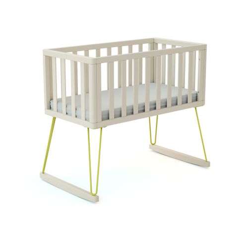 Berceau à Bascule En Bois Only Jaune 40 X 80 Cm