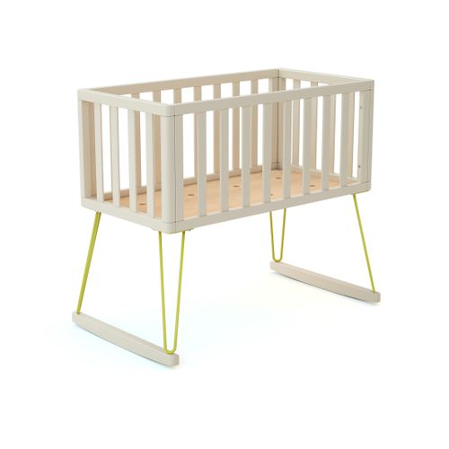 Berceau à Bascule En Bois Only Jaune 40 X 80 Cm