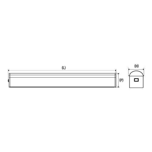 Réglette LED Salle De Bain Klip 8W – 900lm, Blanc Neutre 4000K, IP44, 410x53x65mm