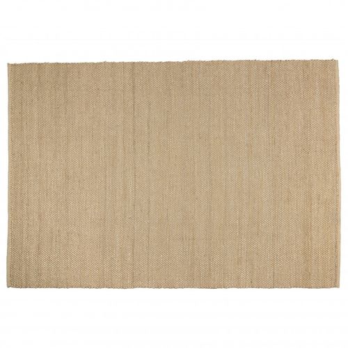 Quentin - Tapis Rectangulaire 200x290cm En Jute Et Coton Beige