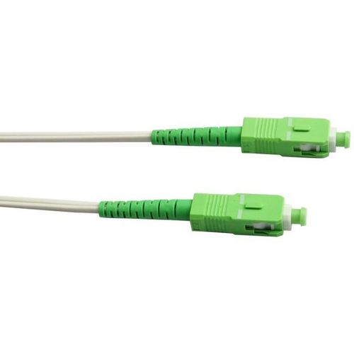 Câble Fibre Optique Sc/apc 15 M - Connecteurs Mâles, Embouts Verts