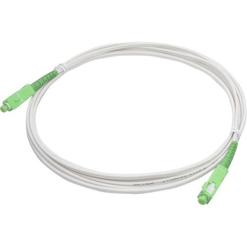 Câble Fibre Optique Sc/apc 15 M - Connecteurs Mâles, Embouts Verts