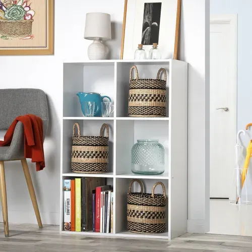 Étagère 6 Niches Design "bura" 91cm Blanc