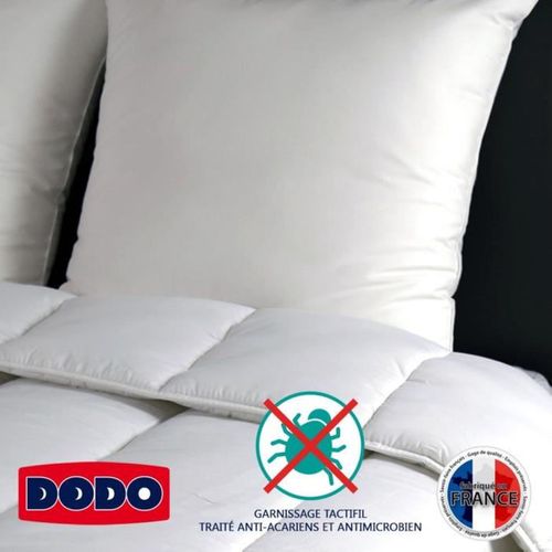 Oreiller Carré 65 X 65 Cm - Percale Coton, Anti-acariens, Confort Medium