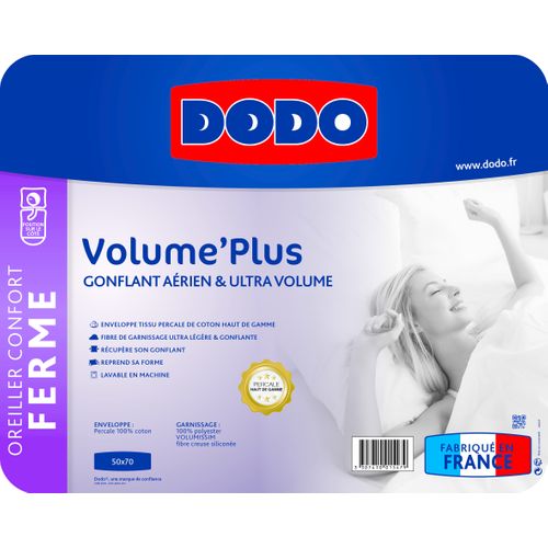 Oreiller ferme 50x70 cm DODO VOLUME PLUS