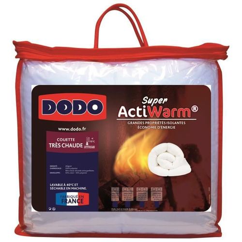 Couette Tres Chaude Super Actiwarm - 450 G / M² - 220 X 240 Cm - Blanc